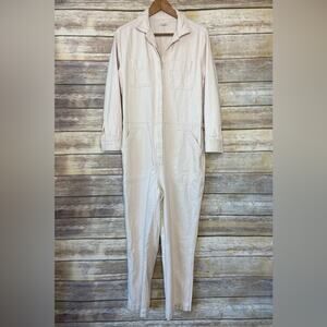Tradlands L cream utility jumpsuit